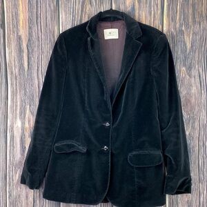 Vintage Black Velvet Blazer